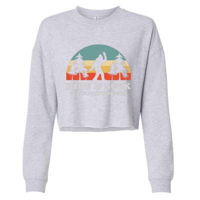 Retro Bigfoot Hide &Amp; Seek World Champion Cropped Pullover Crew