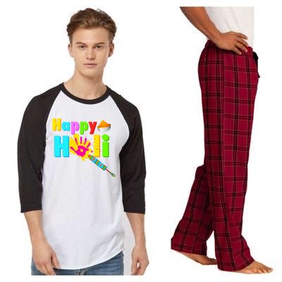 Rang Barse Happy Holi Great Gift Raglan Sleeve Pajama Set