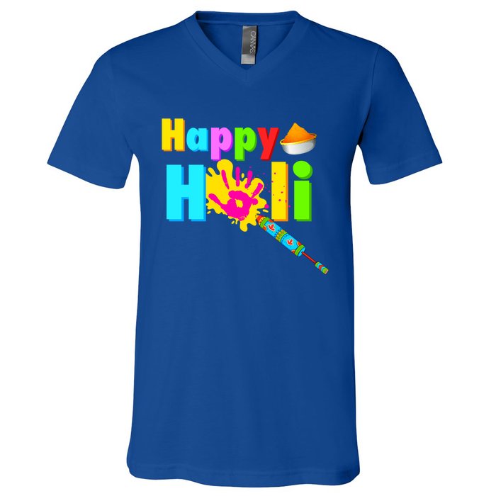 Rang Barse Happy Holi Great Gift V-Neck T-Shirt