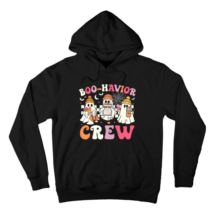 Retro Boo Havior Crew Behavior Analyst Halloween Aba Rbt Hoodie