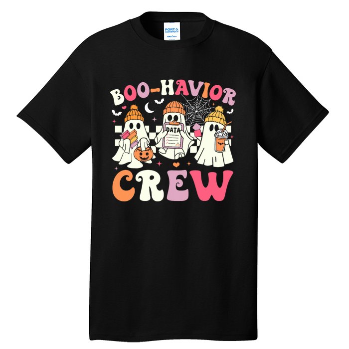 Retro Boo Havior Crew Behavior Analyst Halloween Aba Rbt Tall T-Shirt