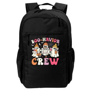 Retro Boo Havior Crew Behavior Analyst Halloween Aba Rbt Daily Commute Backpack