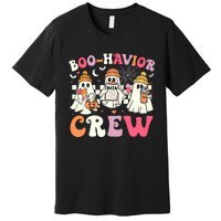 Retro Boo Havior Crew Behavior Analyst Halloween Aba Rbt Premium T-Shirt