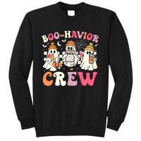 Retro Boo Havior Crew Behavior Analyst Halloween Aba Rbt Tall Sweatshirt