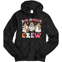 Retro Boo Havior Crew Behavior Analyst Halloween Aba Rbt Tie Dye Hoodie