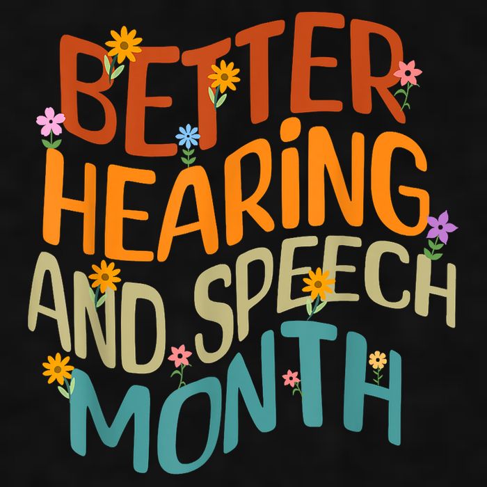 Retro Better Hearing And Speech Month Speech Pathologist SLP Ladies PosiCharge Tri-Blend Wicking Tank