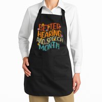Retro Better Hearing And Speech Month Speech Pathologist SLP Apron