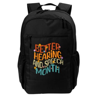 Retro Better Hearing And Speech Month Speech Pathologist SLP Backpack