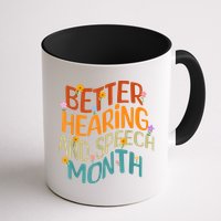 Retro Better Hearing And Speech Month Speech Pathologist SLP Mug