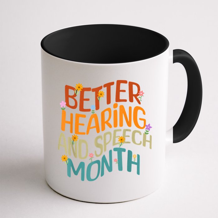 Retro Better Hearing And Speech Month Speech Pathologist SLP Mug