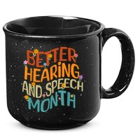 Retro Better Hearing And Speech Month Speech Pathologist SLP 15oz Campfire Ceramic Mug