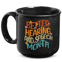 Retro Better Hearing And Speech Month Speech Pathologist SLP 15oz Campfire Ceramic Mug