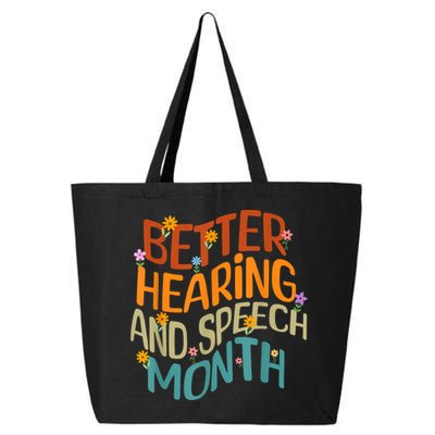 Retro Better Hearing And Speech Month Speech Pathologist SLP 25L Jumbo Tote