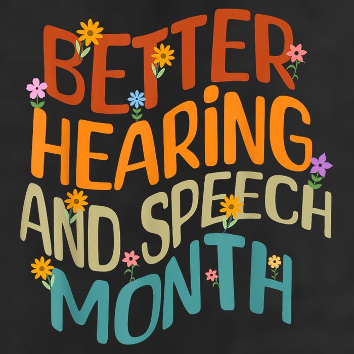 Retro Better Hearing And Speech Month Speech Pathologist SLP Trucker Hat