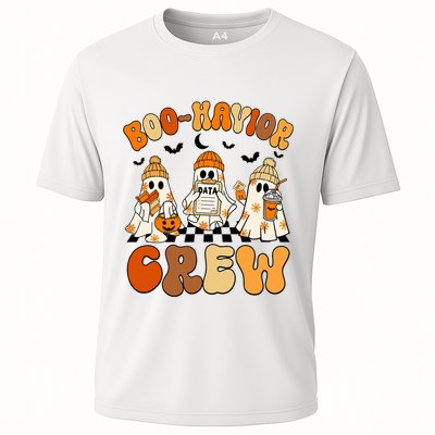 Retro Boo Havior Crew Behavior Analyst Halloween Aba Rbt Cooling Performance Crew T-Shirt