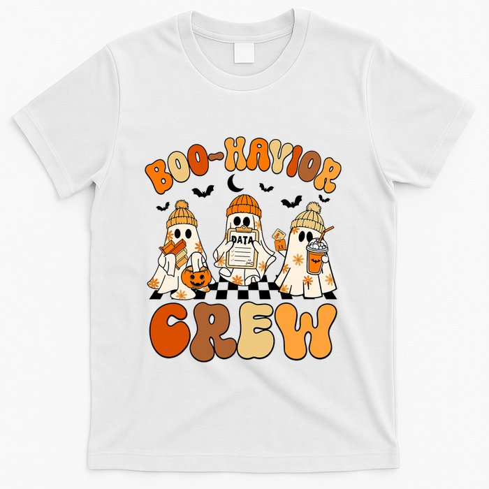 Retro Boo Havior Crew Behavior Analyst Halloween Aba Rbt T-Shirt