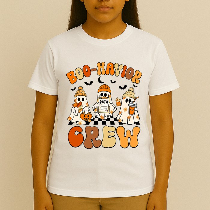 Retro Boo Havior Crew Behavior Analyst Halloween Aba Rbt T-Shirt