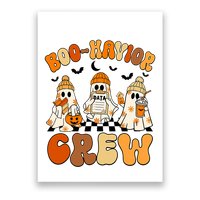 Retro Boo Havior Crew Behavior Analyst Halloween Aba Rbt Poster