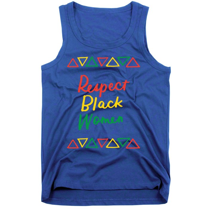 Respect Black History Month African American Melanin Gift Tank Top