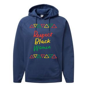 Respect Black History Month African American Melanin Gift Performance Fleece Hoodie