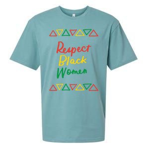 Respect Black History Month African American Melanin Gift Sueded Cloud Jersey T-Shirt