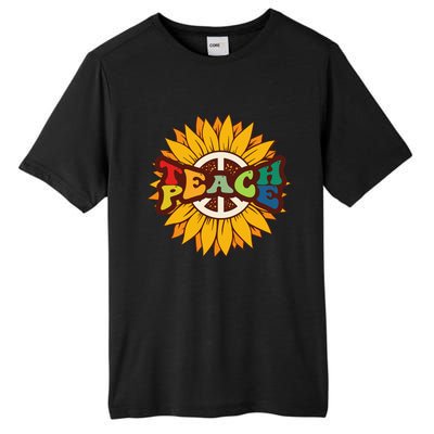 Retro Boho Hippie Vintage Kindness Vibe Teacher Teach Peace Tall Fusion ChromaSoft Performance T-Shirt