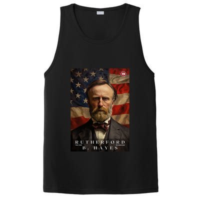 Rutherford B. Hayes 19th President Of The United States Portrait PosiCharge Competitor Tank