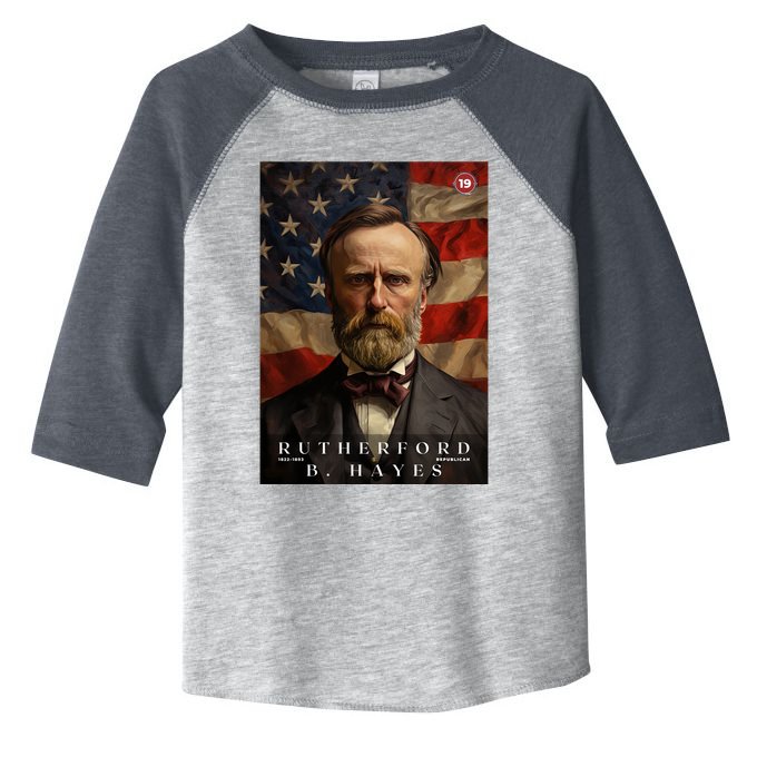 Rutherford B. Hayes 19th President Of The United States Portrait Toddler Fine Jersey T-Shirt