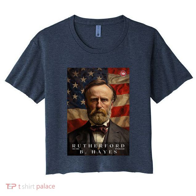 Rutherford B. Hayes 19th President Of The United States Portrait Crop Top