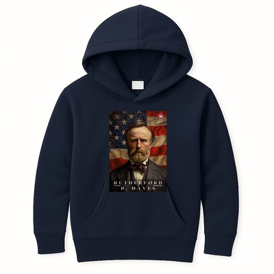 Rutherford B. Hayes 19th President Of The United States Portrait Kids Hoodie
