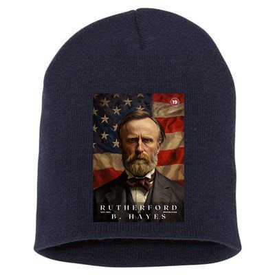 Rutherford B. Hayes 19th President Of The United States Portrait Short Acrylic Beanie