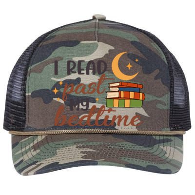 Reading Books I Read Past My Bedtime Gift Cute Reading Retro Rope Trucker Hat Cap