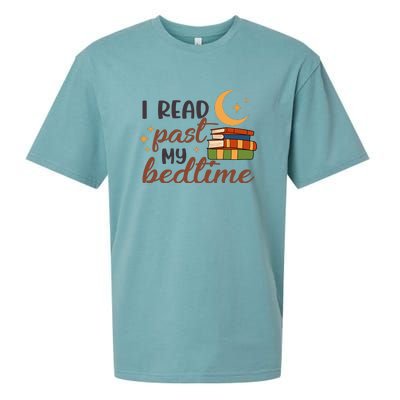 Reading Books I Read Past My Bedtime Gift Cute Reading Sueded Cloud Jersey T-Shirt