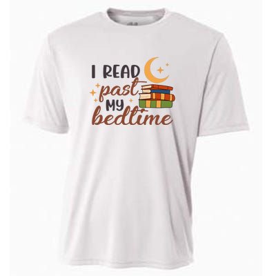 Reading Books I Read Past My Bedtime Gift Cute Reading Cooling Performance Crew T-Shirt