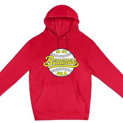 Retro Bananas In My Banana Era Premium Pullover Hoodie