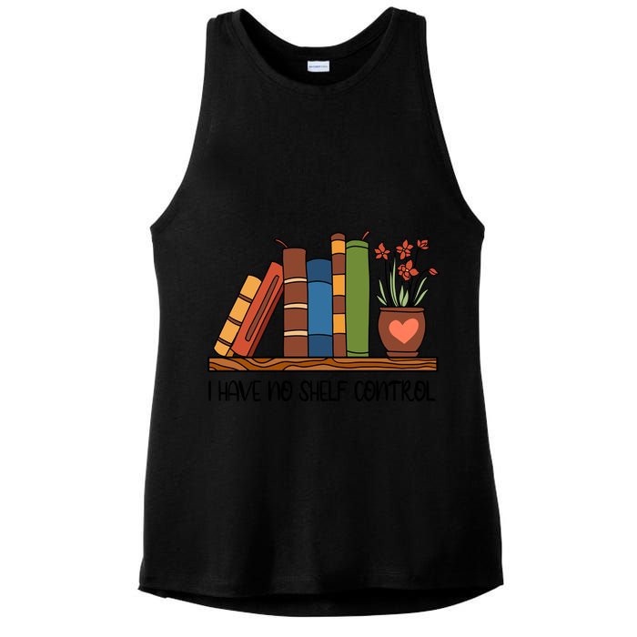 Reading Books I Have No Shelf Control Gift Cute Reading Ladies PosiCharge Tri-Blend Wicking Tank