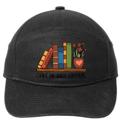 Reading Books I Have No Shelf Control Gift Cute Reading 7-Panel Snapback Hat