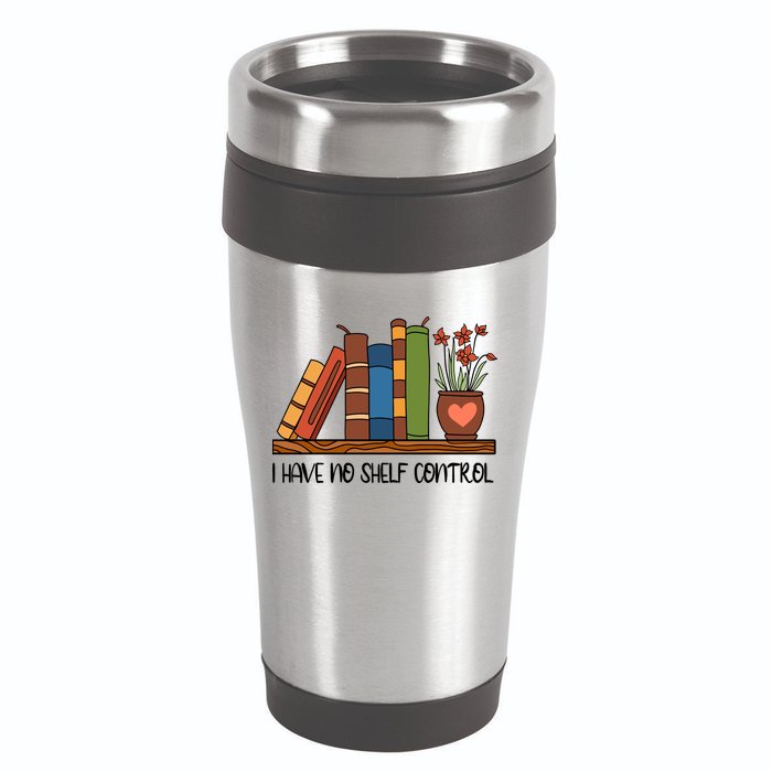 Reading Books I Have No Shelf Control Gift Cute Reading 16oz Travel Tumbler