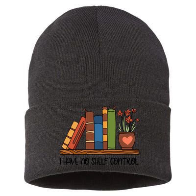 Reading Books I Have No Shelf Control Gift Cute Reading Sustainable Knit Beanie