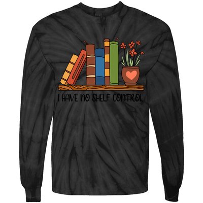 Reading Books I Have No Shelf Control Gift Cute Reading Tie-Dye Long Sleeve Shirt