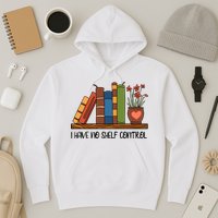 Reading Books I Have No Shelf Control Gift Cute Reading Hoodie