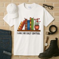 Reading Books I Have No Shelf Control Gift Cute Reading Tall T-Shirt