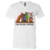 Reading Books I Have No Shelf Control Gift Cute Reading V-Neck T-Shirt