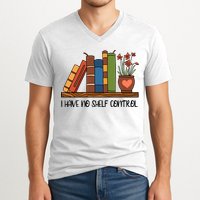 Reading Books I Have No Shelf Control Gift Cute Reading V-Neck T-Shirt
