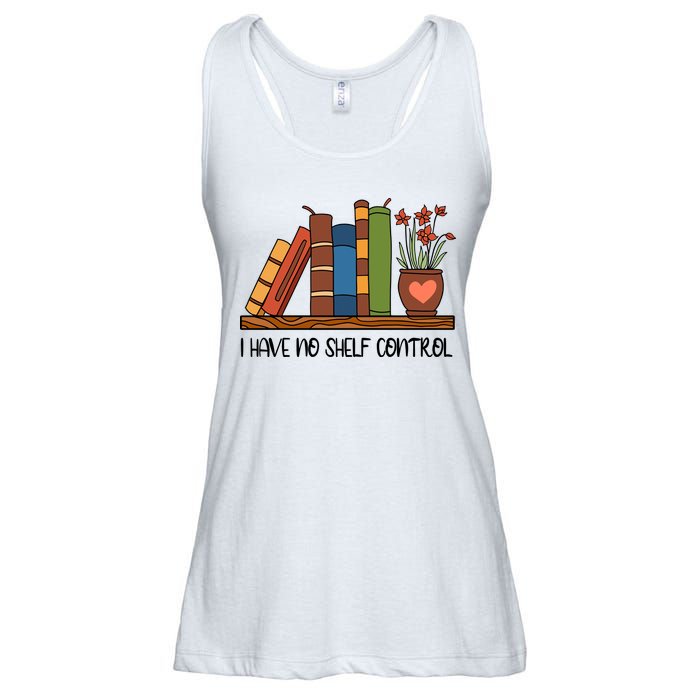 Reading Books I Have No Shelf Control Gift Cute Reading Ladies Essential Flowy Tank