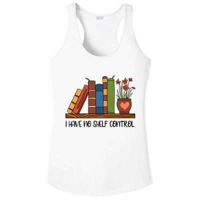 Reading Books I Have No Shelf Control Gift Cute Reading Ladies PosiCharge Competitor Racerback Tank