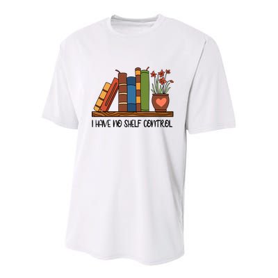 Reading Books I Have No Shelf Control Gift Cute Reading Youth Performance Sprint T-Shirt