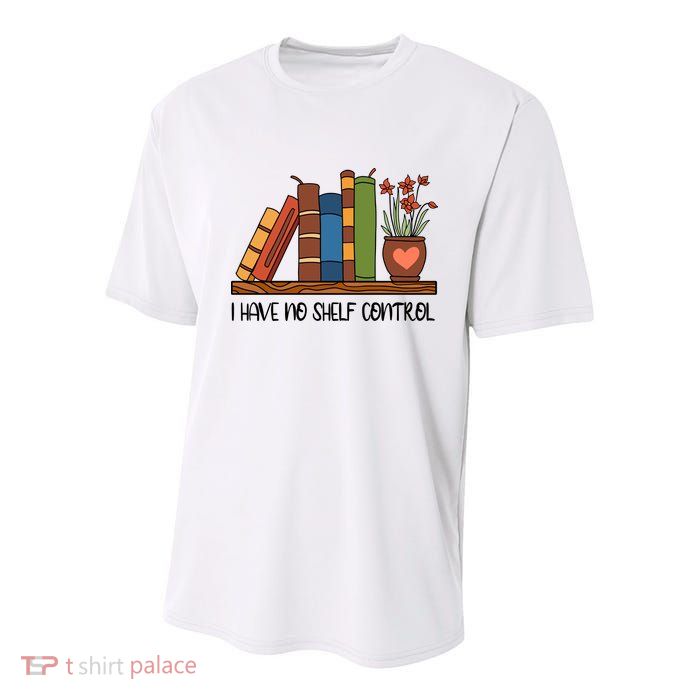 Reading Books I Have No Shelf Control Gift Cute Reading Youth Performance Sprint T-Shirt