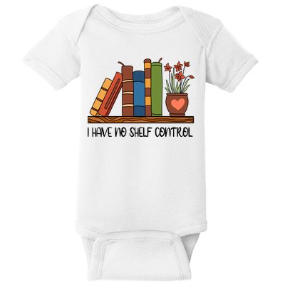 Reading Books I Have No Shelf Control Gift Cute Reading Baby Bodysuit