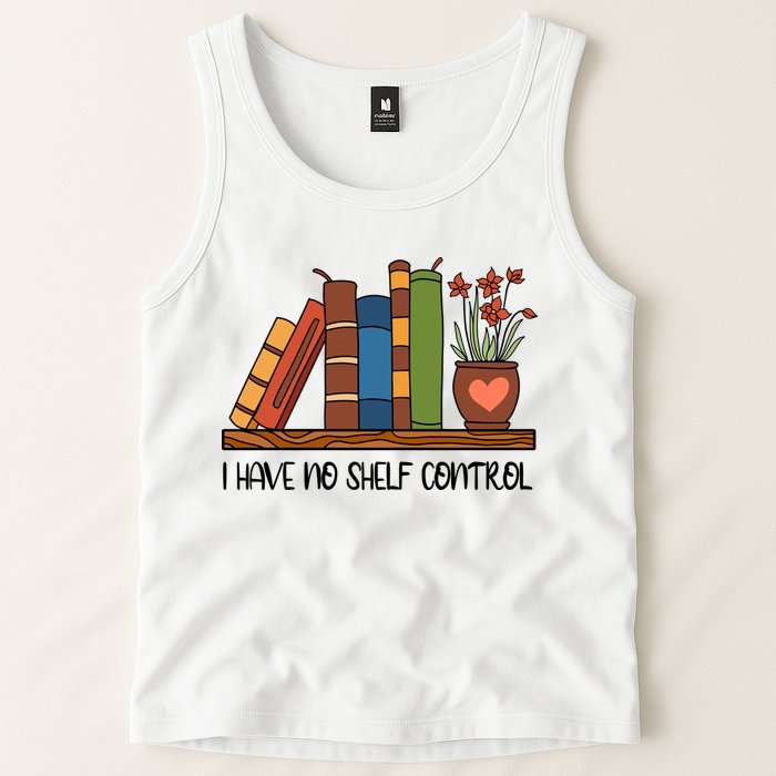 Reading Books I Have No Shelf Control Gift Cute Reading Tank Top
